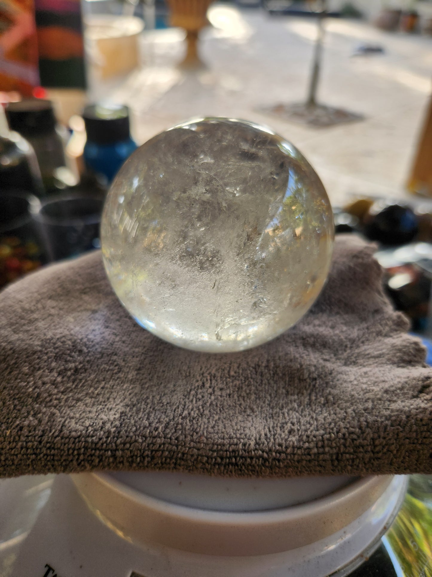 Sphere clear Crystal Quartz